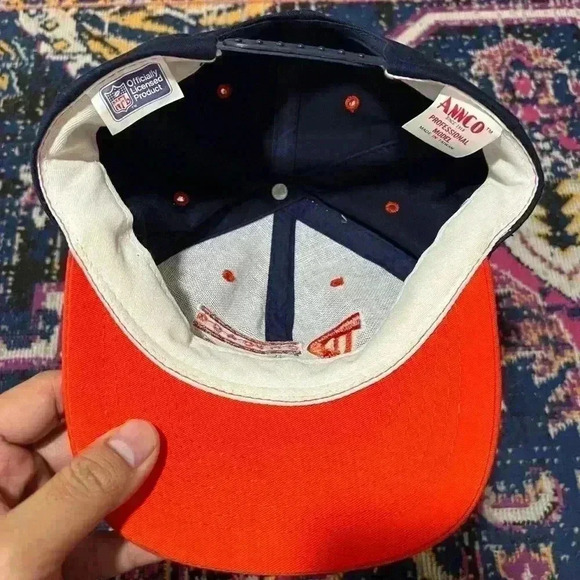 Vintage Chicago Bears NFL Football Snapback Hat NFC Annco Otto Vtg Spell out - Picture 6 of 6